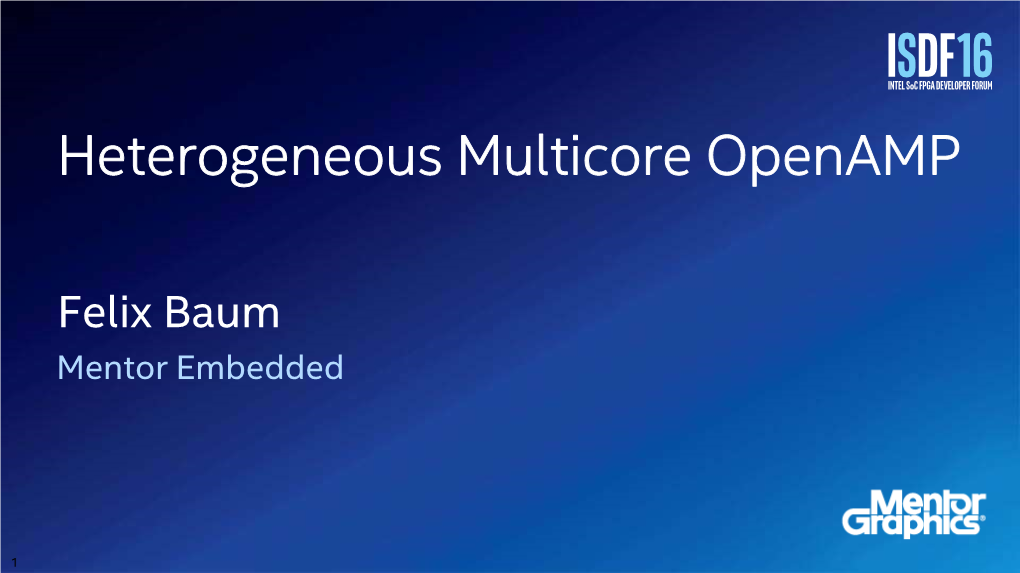 Heterogeneous Multicore Openamp