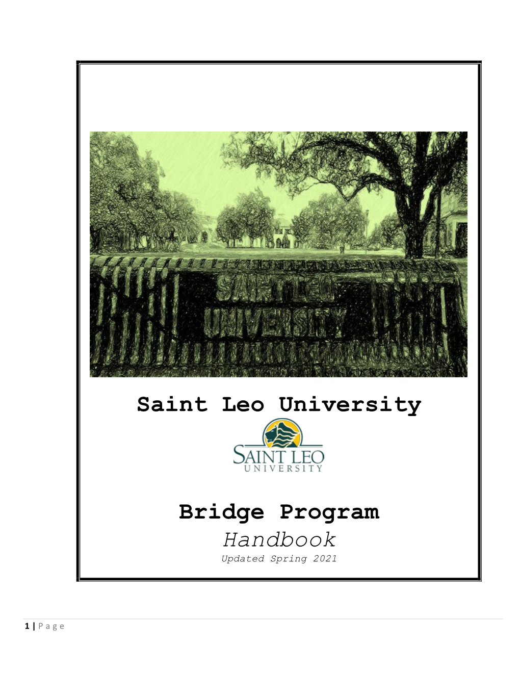 Saint Leo University Bridge Program Handbook