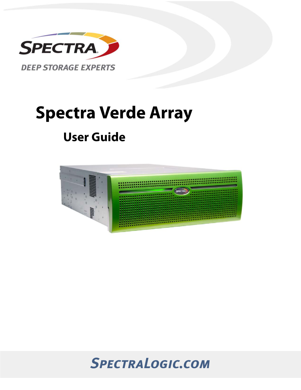 Spectra Verde NAS Solution User Guide