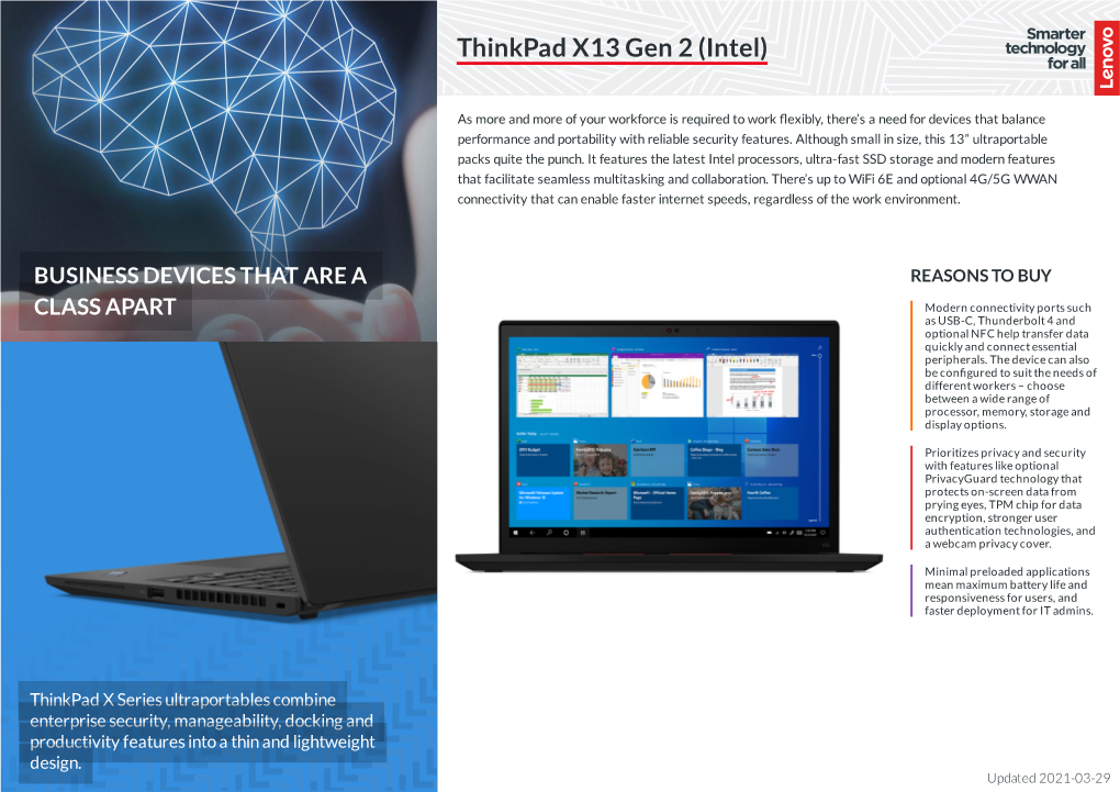 Thinkpad X13 Gen 2 (Intel)