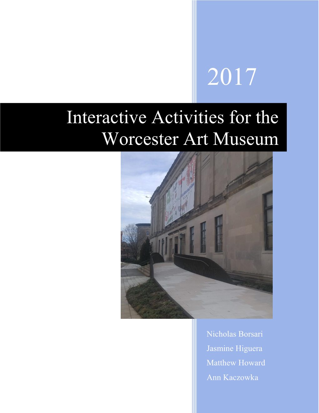 Interactive Activities for the Worcester Art Museum