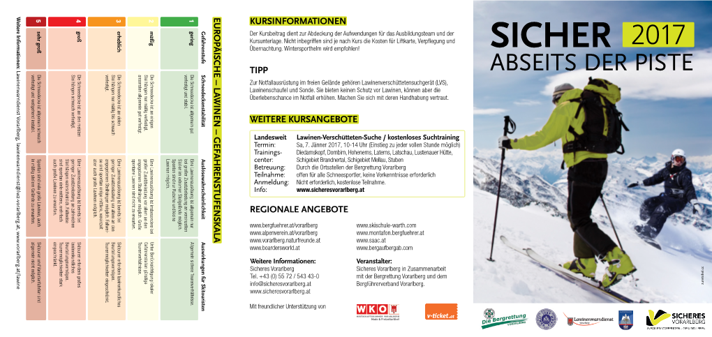 Sicher Piste Der Abseits