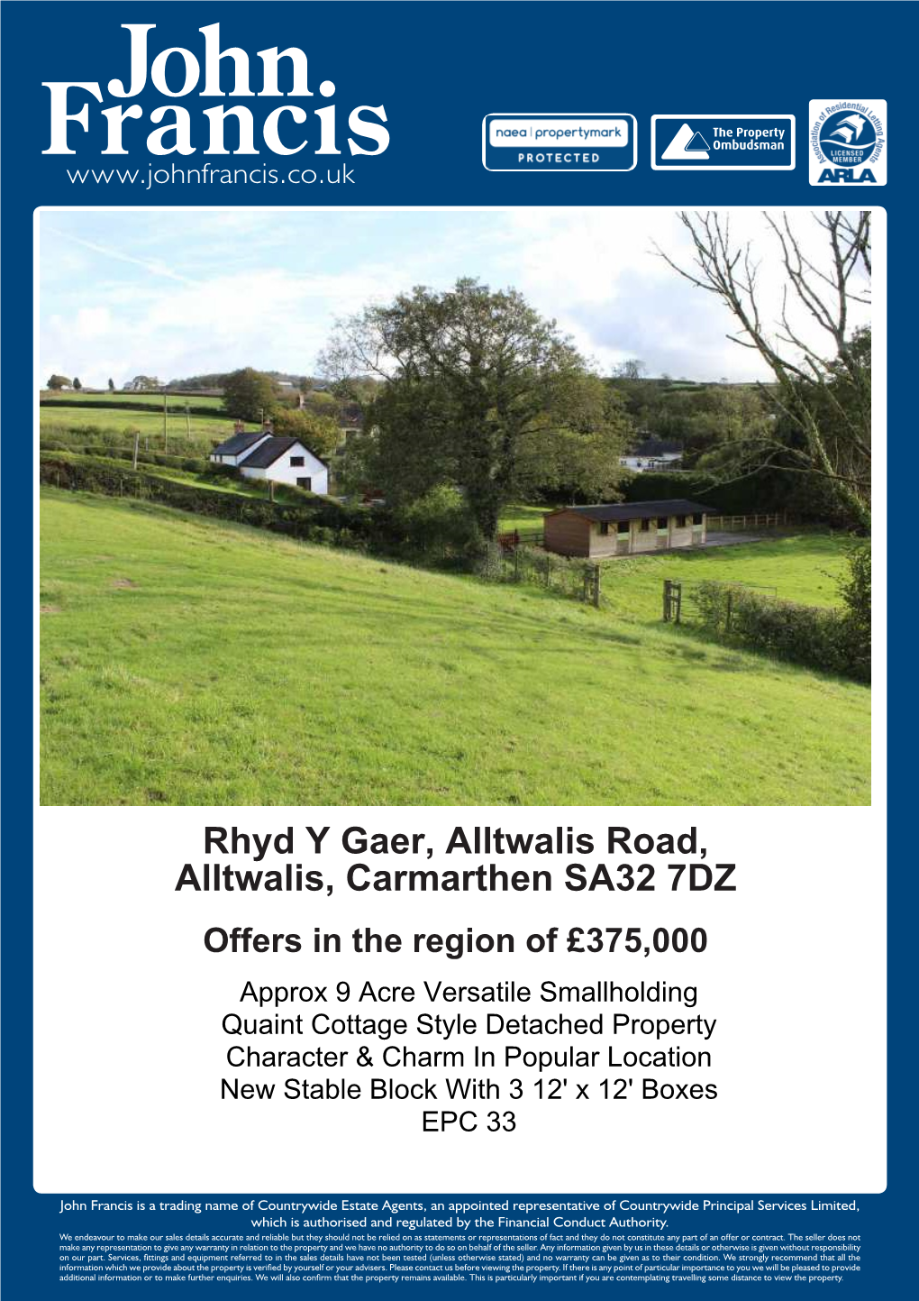 Rhyd Y Gaer, Alltwalis Road, Alltwalis, Carmarthen SA32