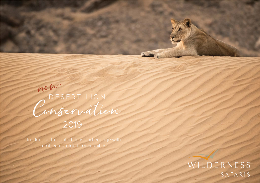 DESERT LION Conservation 2019