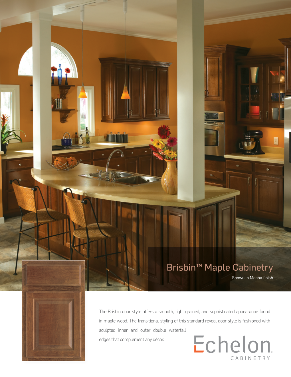 Brisbin™ Maple Cabinetry Shown in Mocha Finish