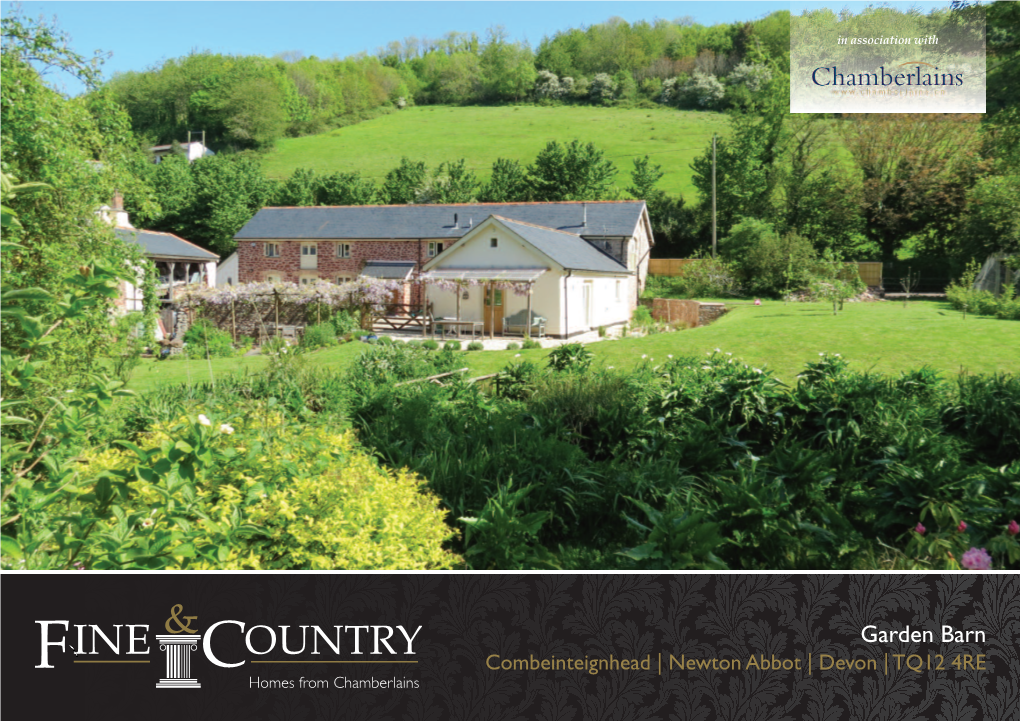 Garden Barn Combeinteignhead | Newton Abbot | Devon | TQ12 4RE Garden Barn