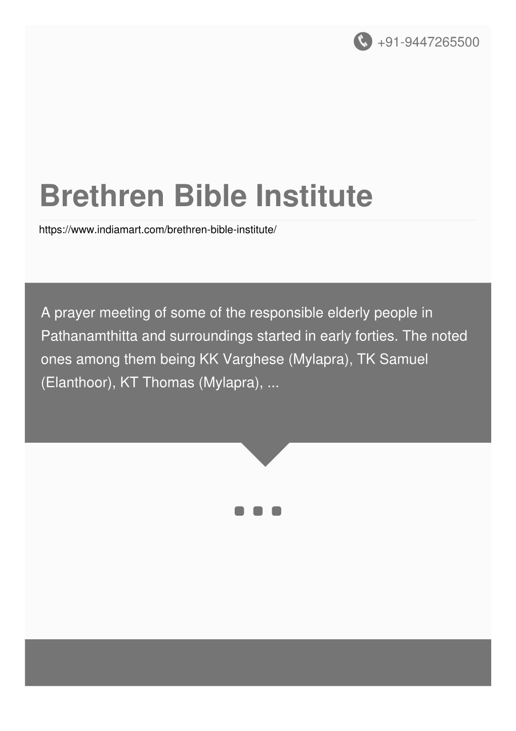 Brethren Bible Institute