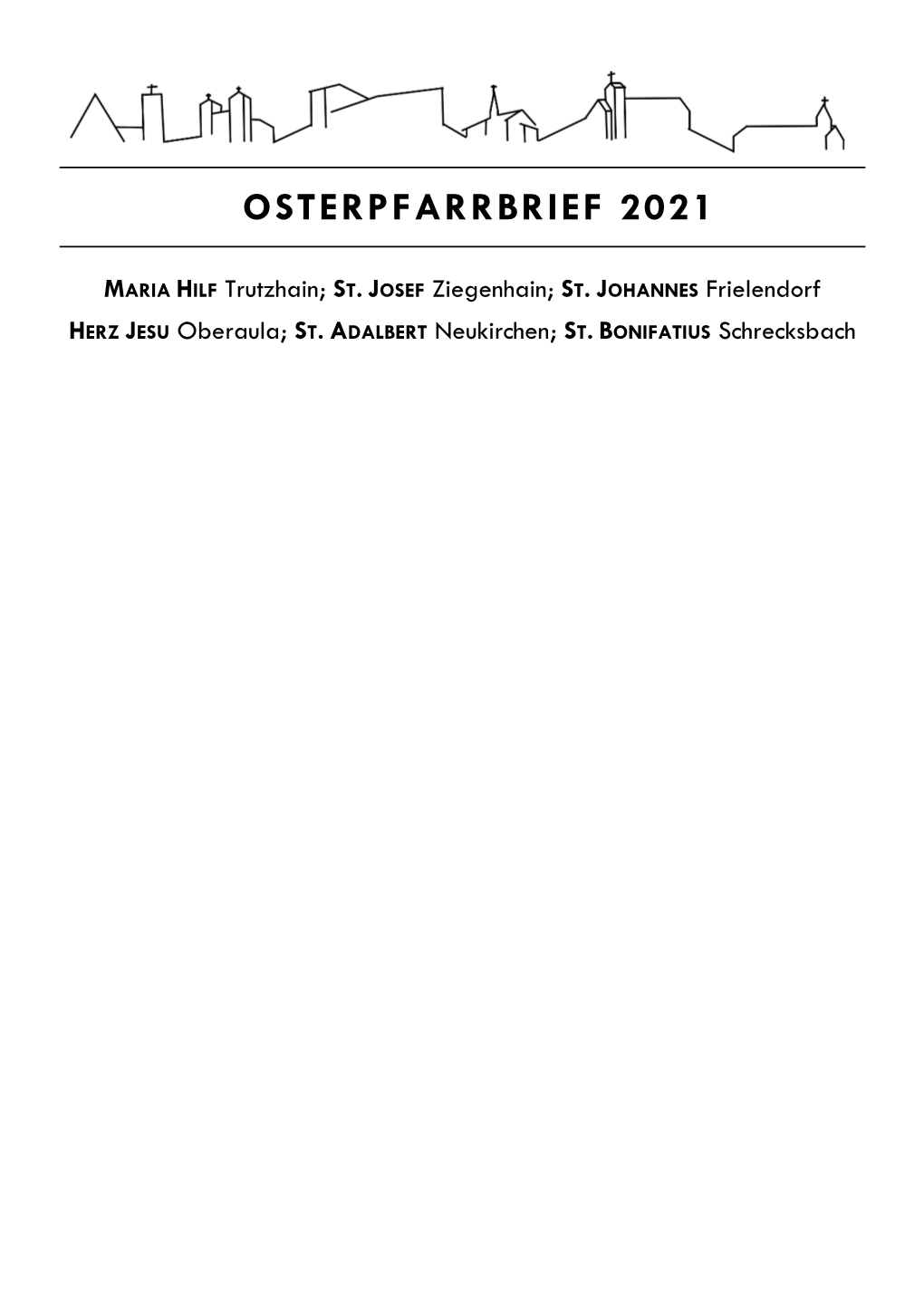 Osterpfarrbrief 2021