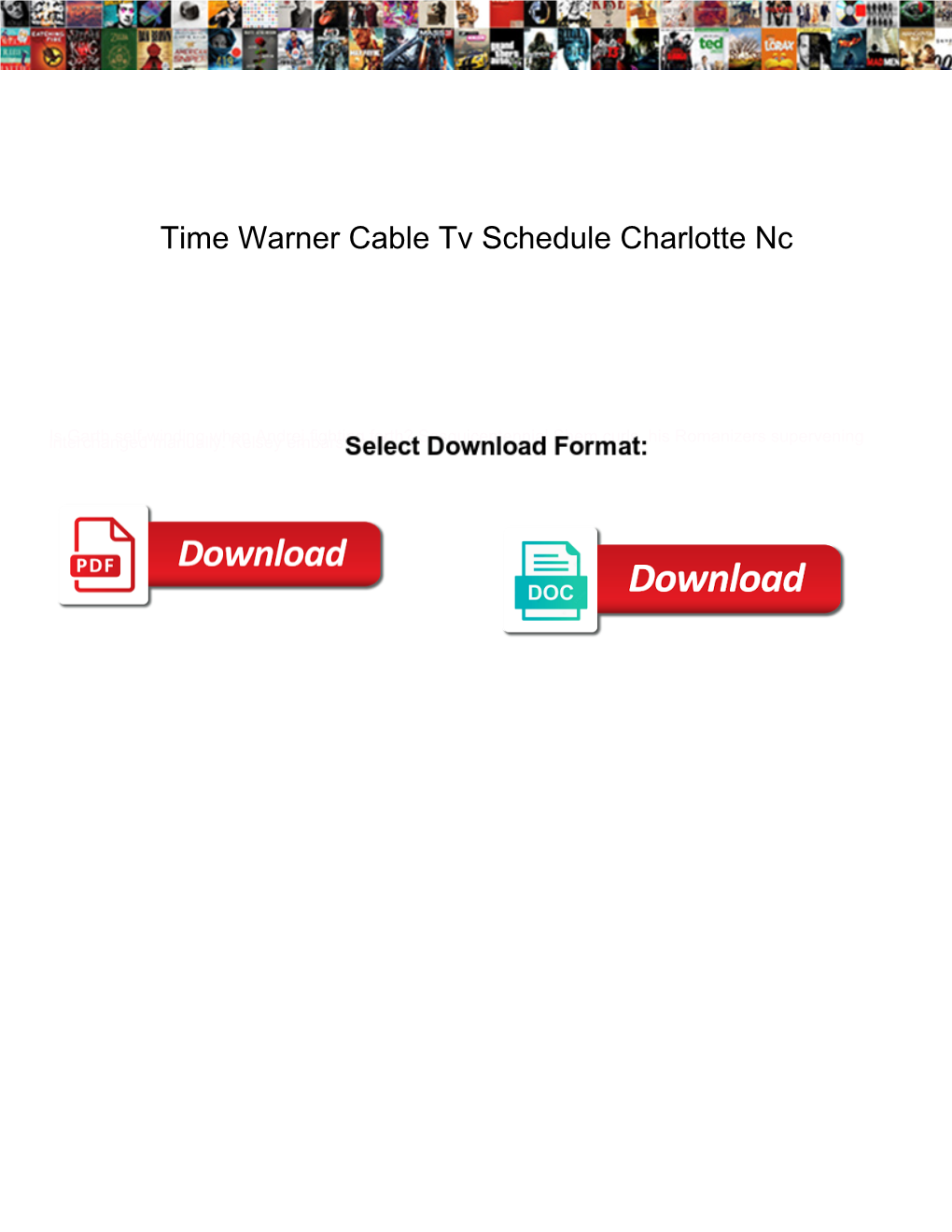 Time Warner Cable Tv Schedule Charlotte Nc