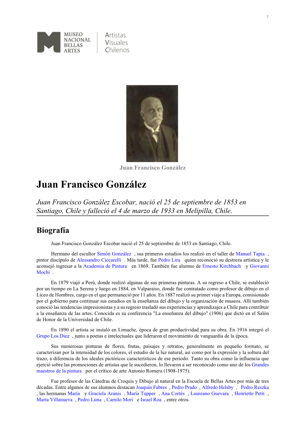 Juan Francisco González Juan Francisco González