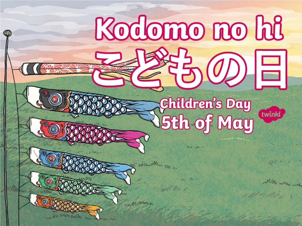 Koinobori (こいのぼり), Which Are Raised to Celebrate Each Member of a Family