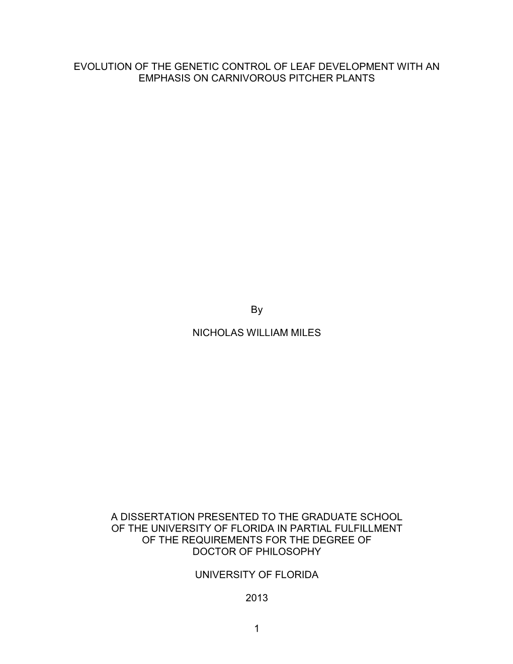 University of Florida Thesis Or Dissertation Formatting