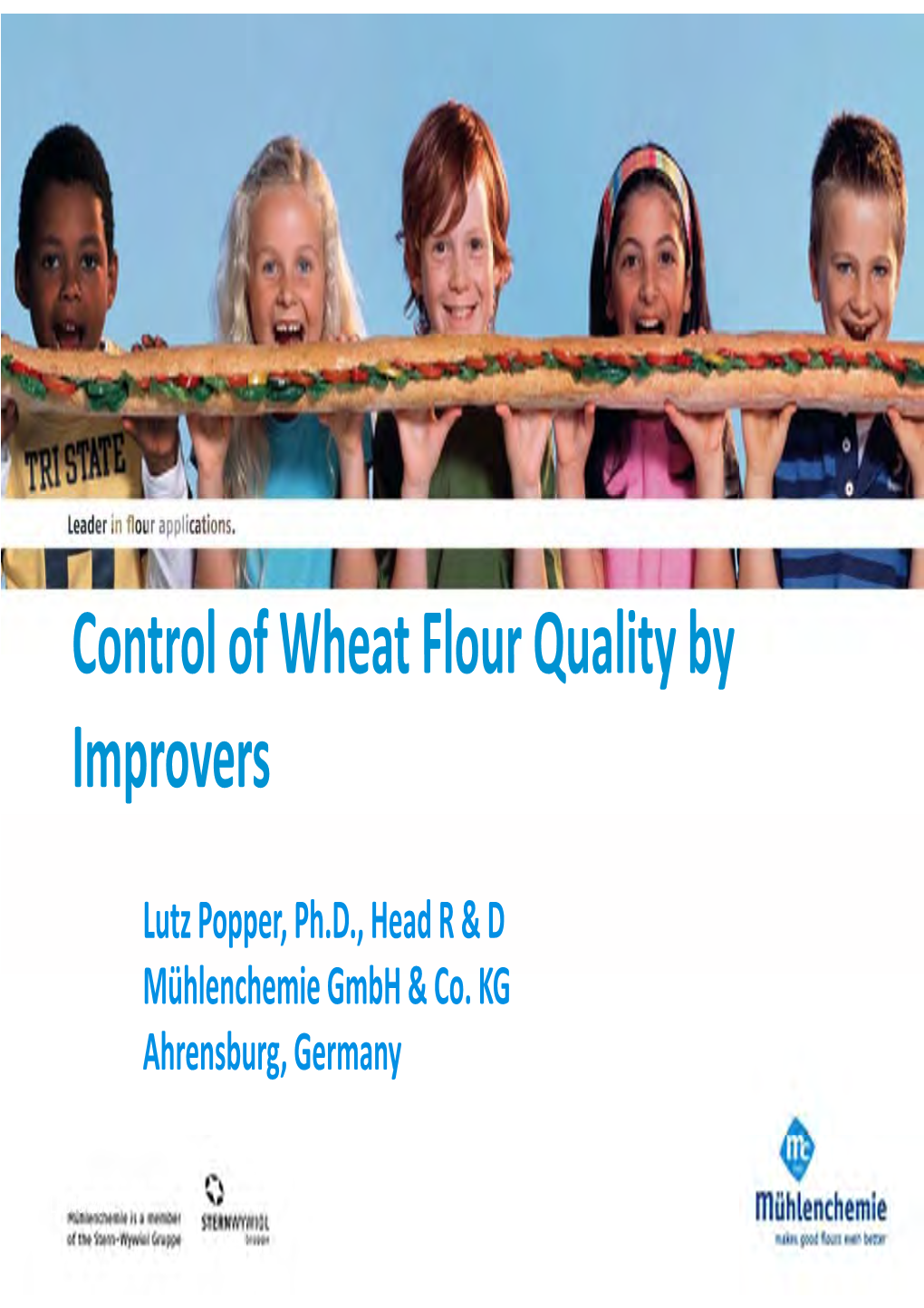 Control of Wheat Flour Quality by Improvers