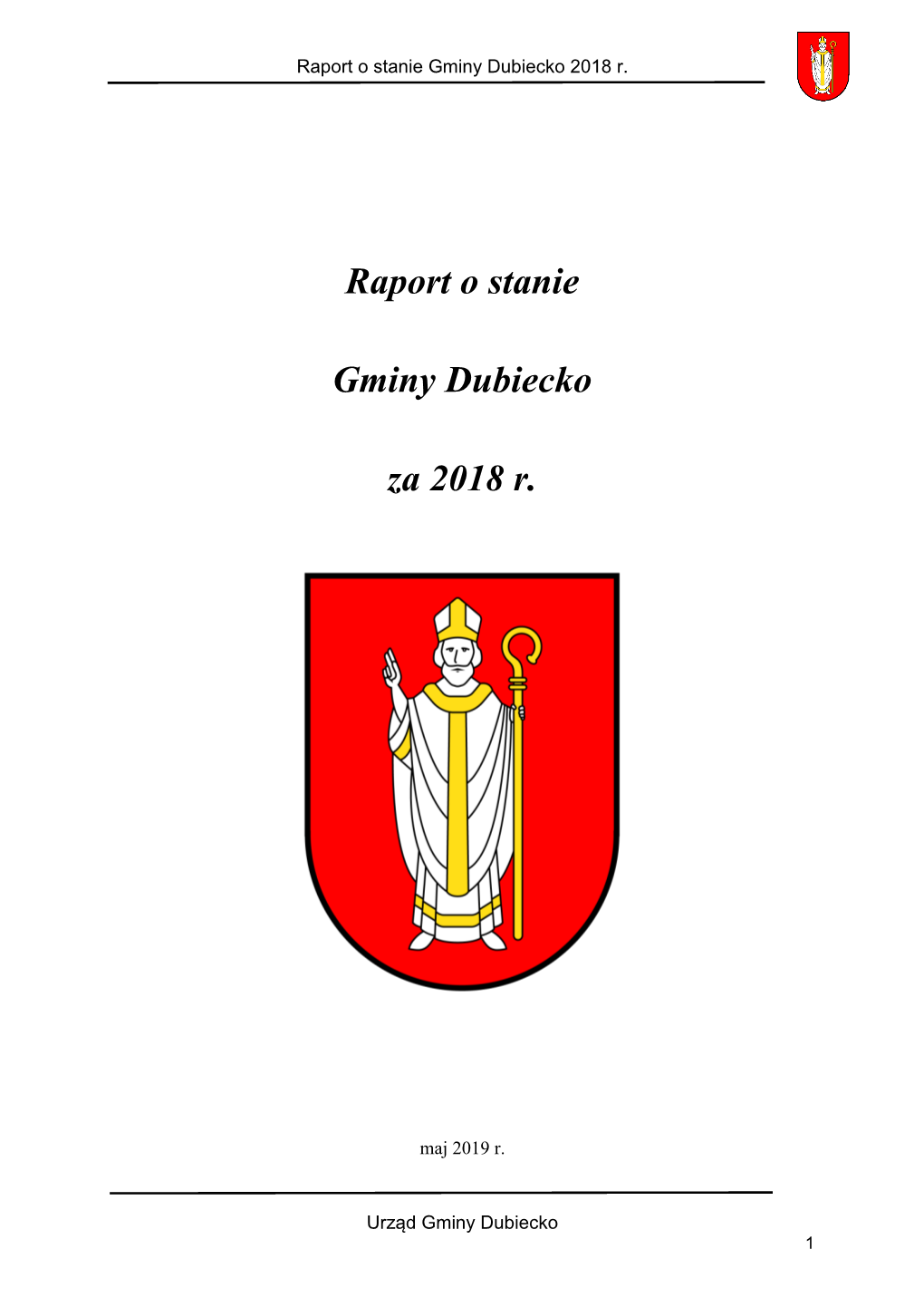 Raport O Stanie Gminy Dubiecko Za 2018 R