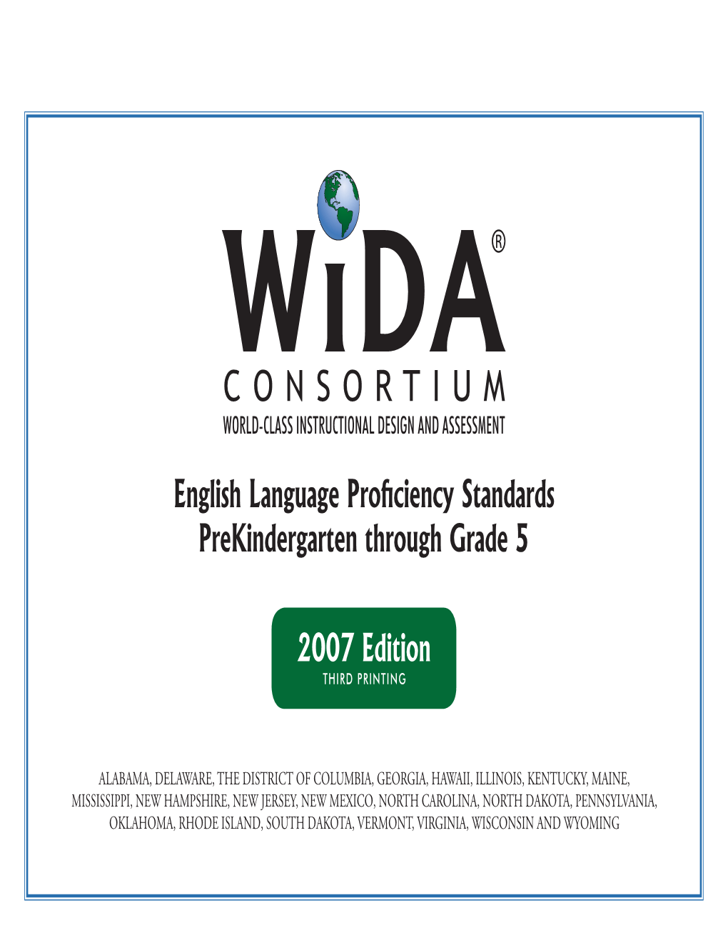 WIDA English Language Proficiency Standards