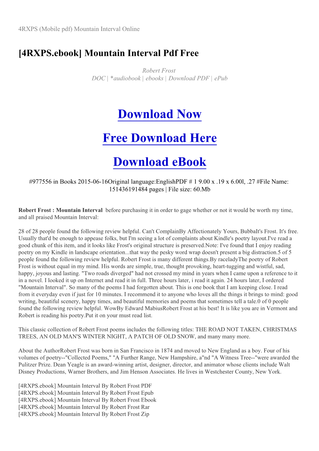 4RXPS (Mobile Pdf) Mountain Interval Online