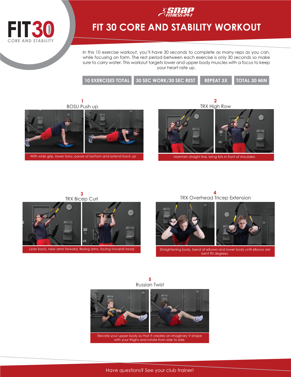 Fit 30 Core and Stability Workout