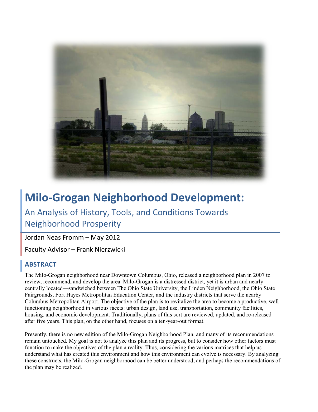 Milo-Grogan Neighborhood Development