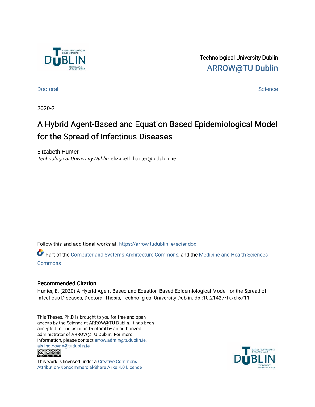 A Hybrid Agent-Based and Equation Based Epidemiological Model for the Spread of Infectious Diseases