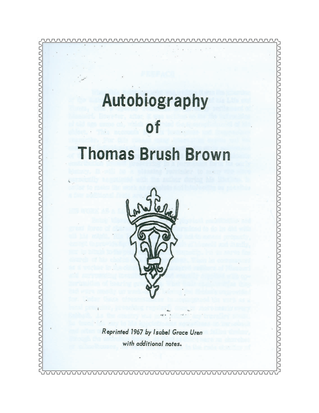 Thomas Brush Brown 1804-1894 The