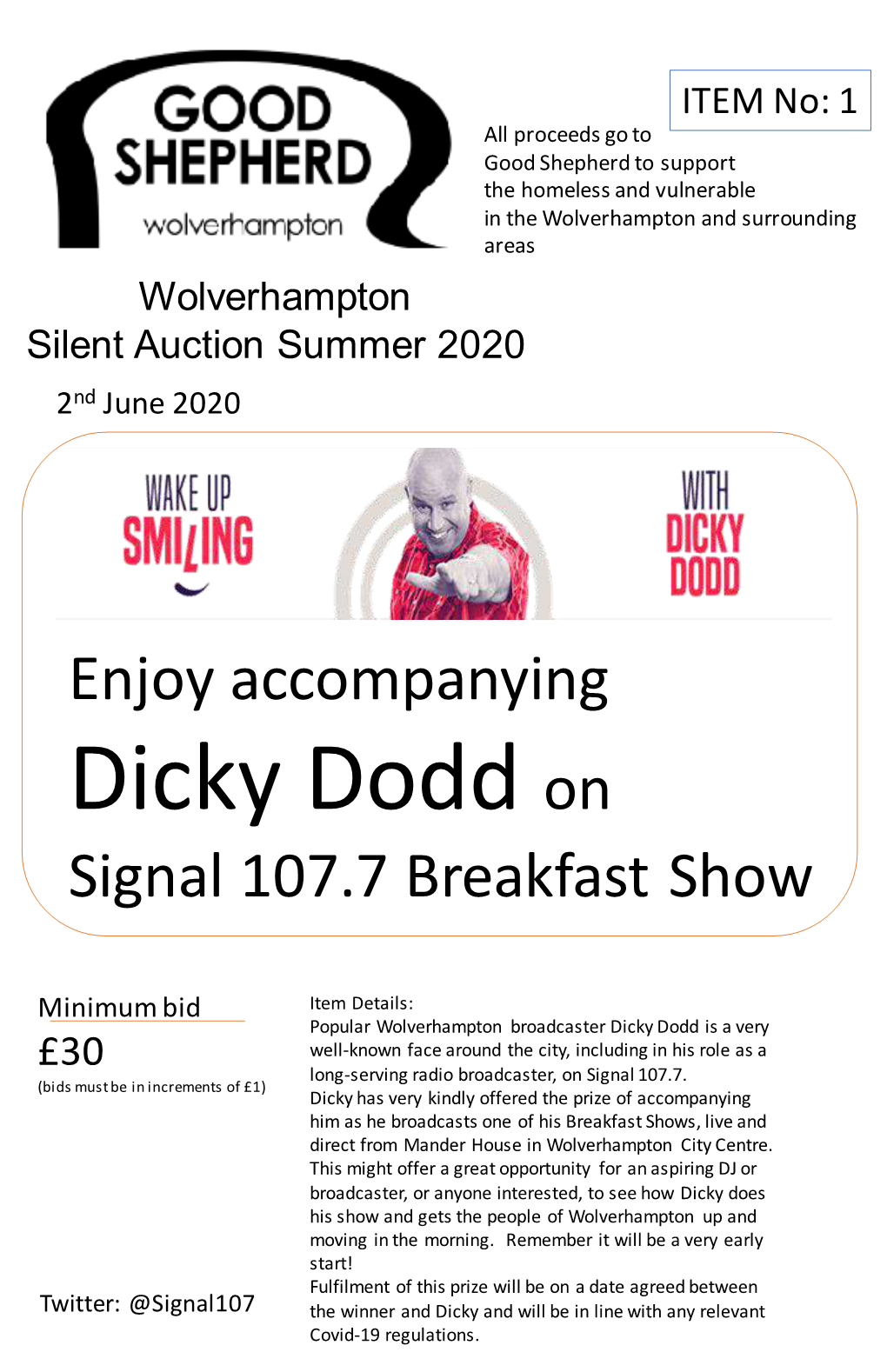 Dicky Dodd on Signal 107.7 Breakfast Show