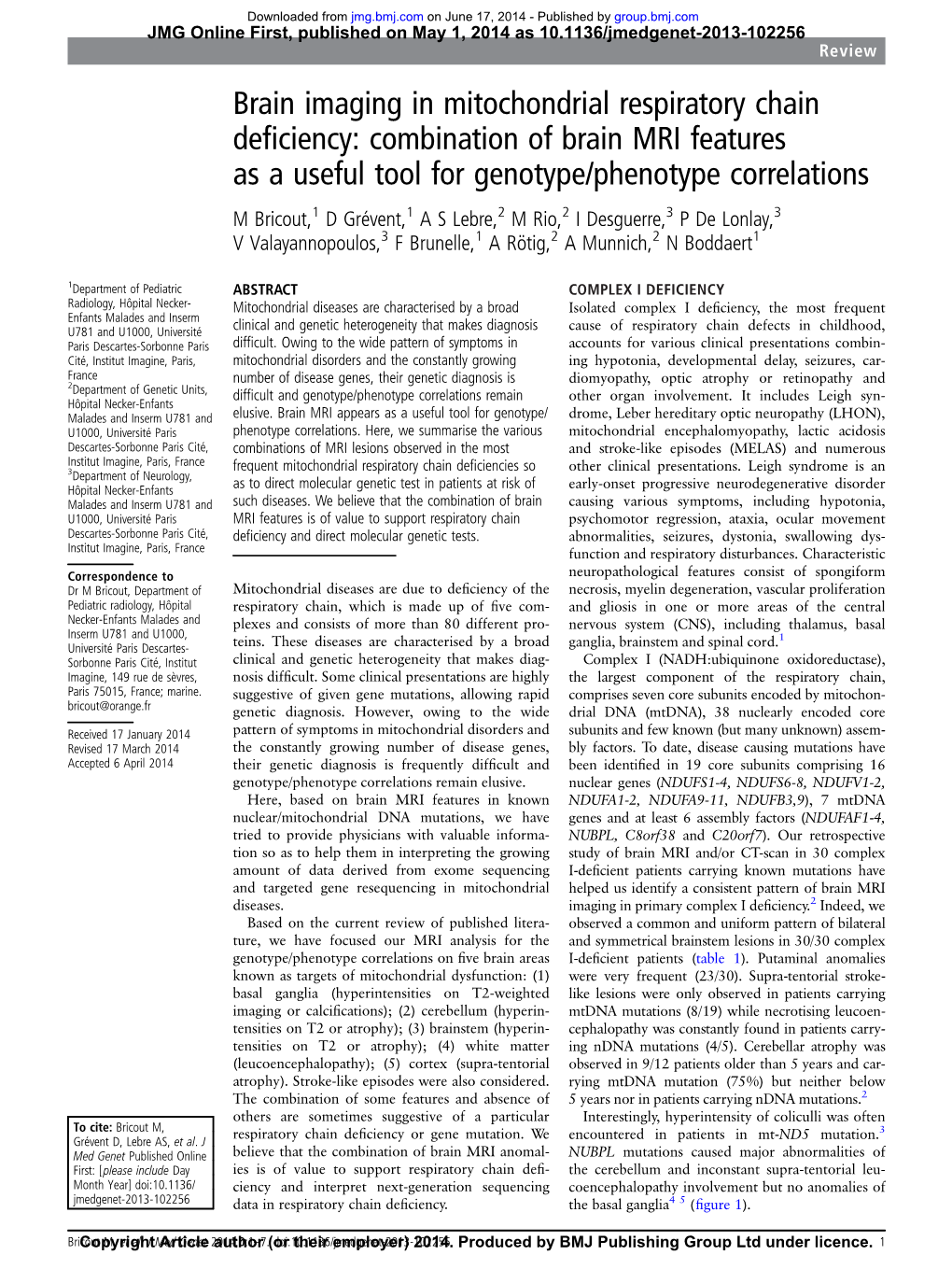 Combination of Brain MRI Features As a Useful Tool for Genotype/Phe