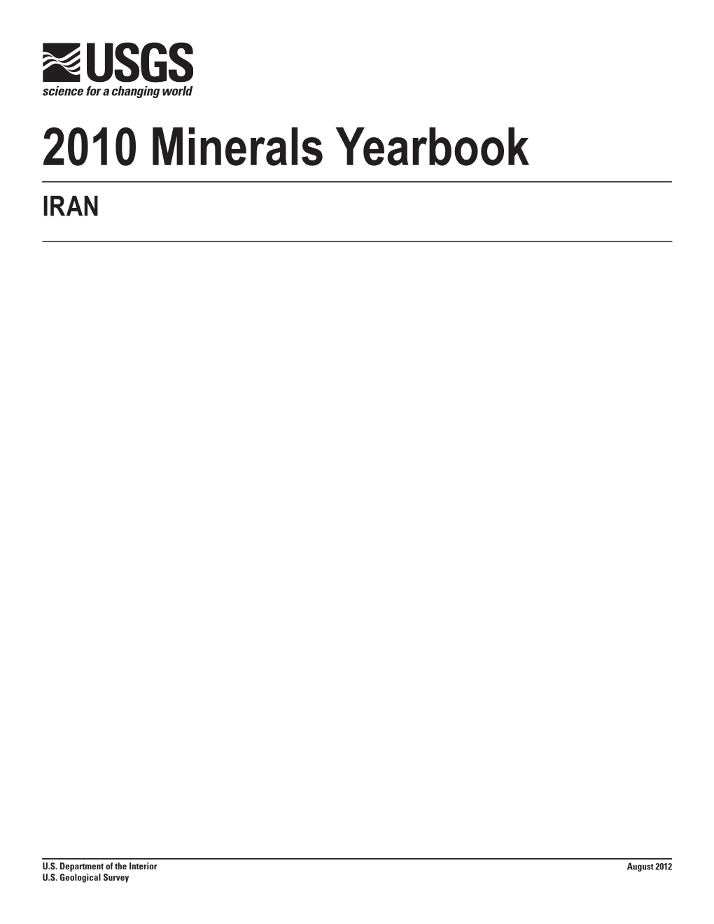 The Mineral Industry of Iran in 2010