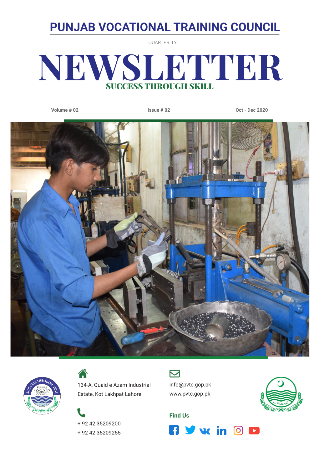 NEWSLETTER (OCT-DEC 2020) I PUNJAB VOCATIONAL TRAINING COUNCIL