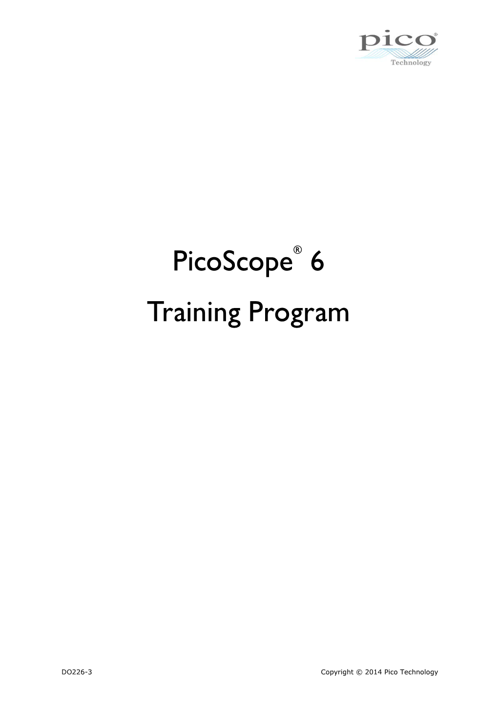 Picoscope® 6 Training Program