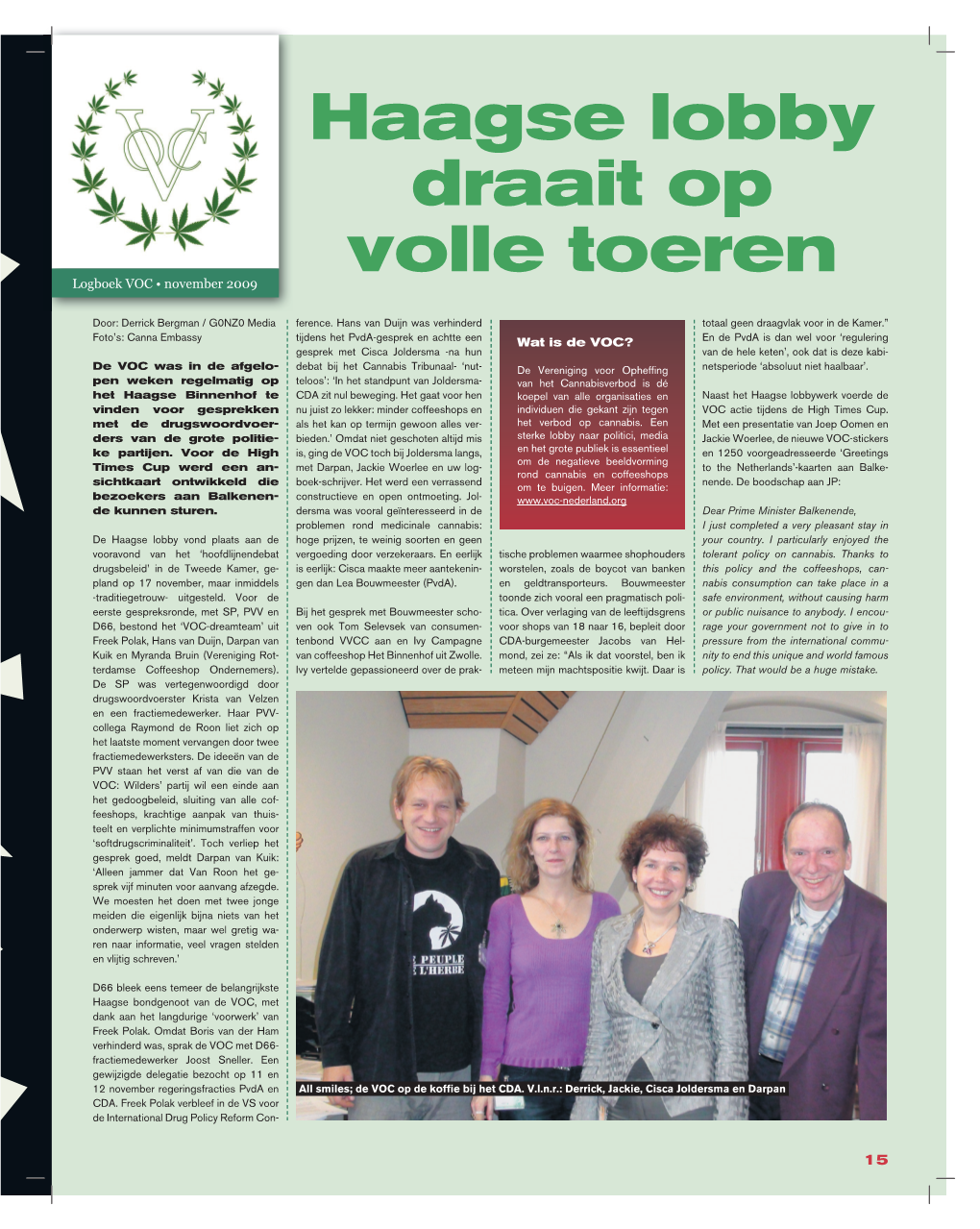 Logboek VOC, December 2009