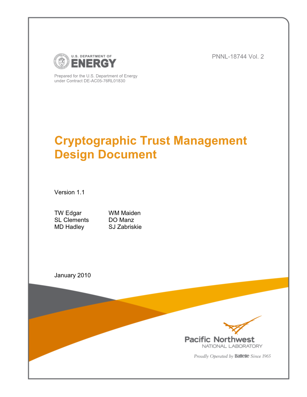 Cryptographic Trust Management Design Document