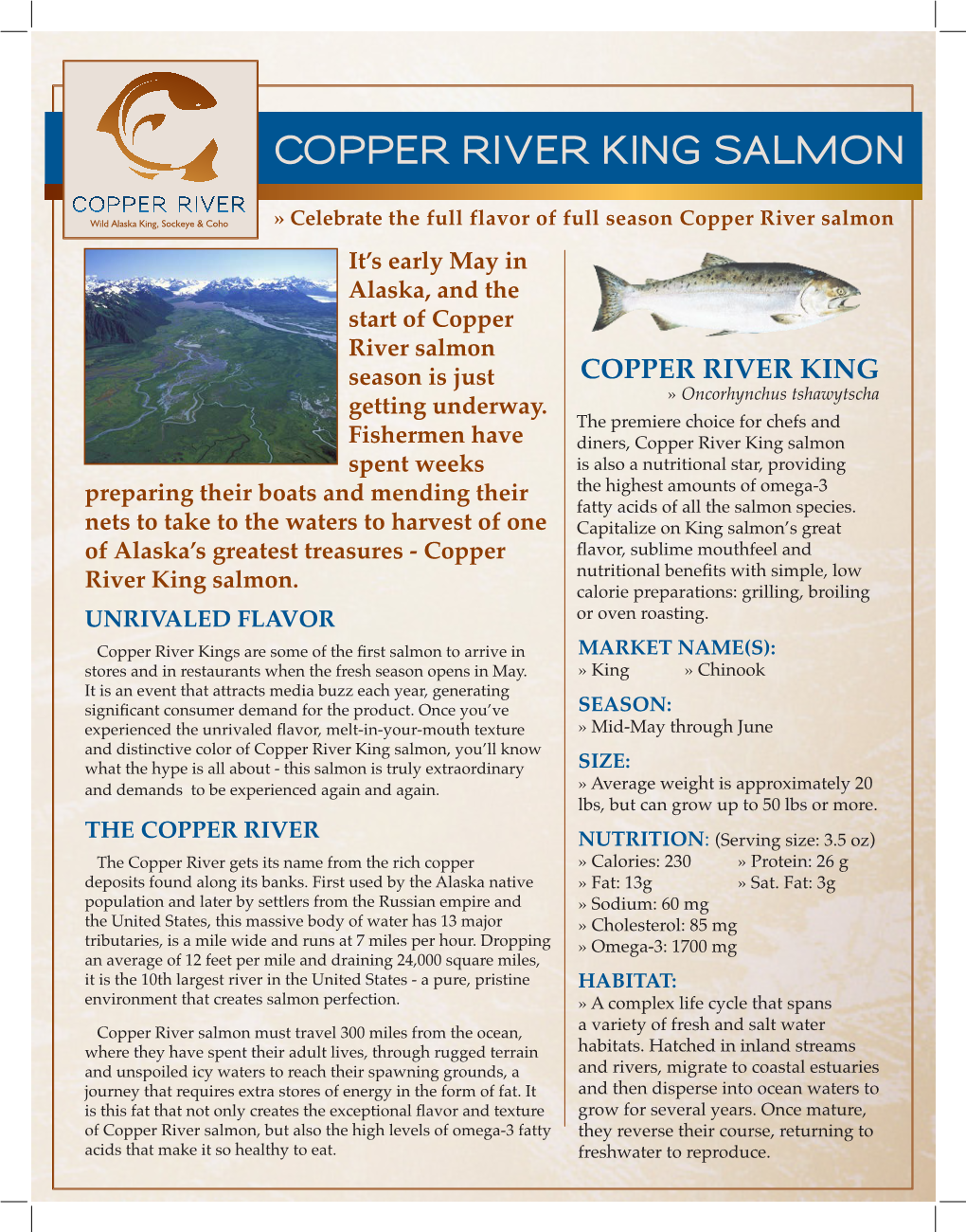 Copper River King Salmon