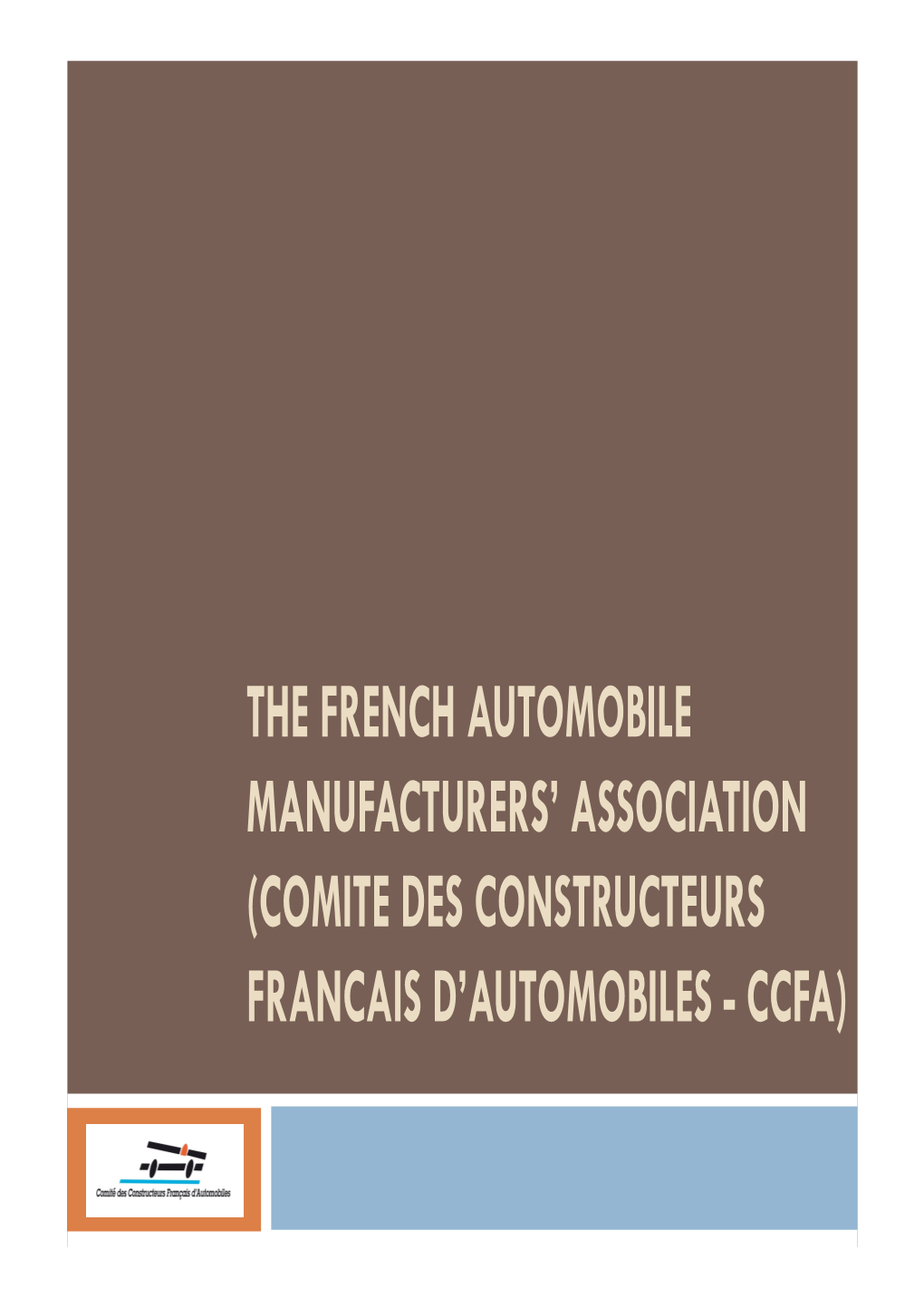 The French Automobile Manufacturers' Association