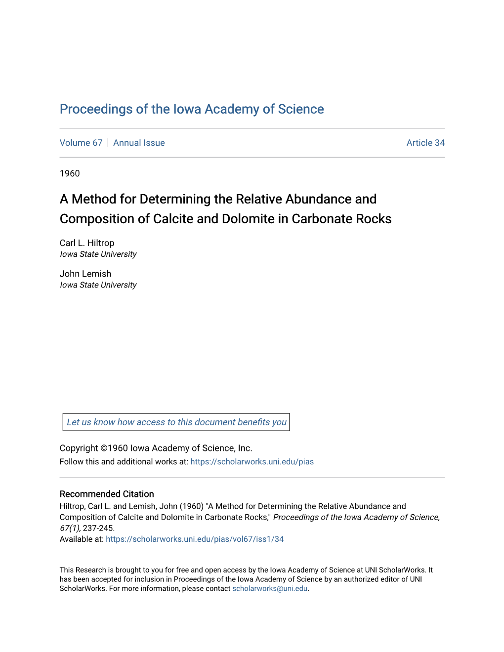 A Method for Determining the Relative Abundance and Composition of Calcite and Dolomite in Carbonate Rocks