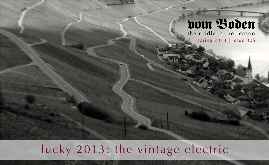 Lucky 2013: the Vintage Electric Thevom Riddle Bodenis the Reason
