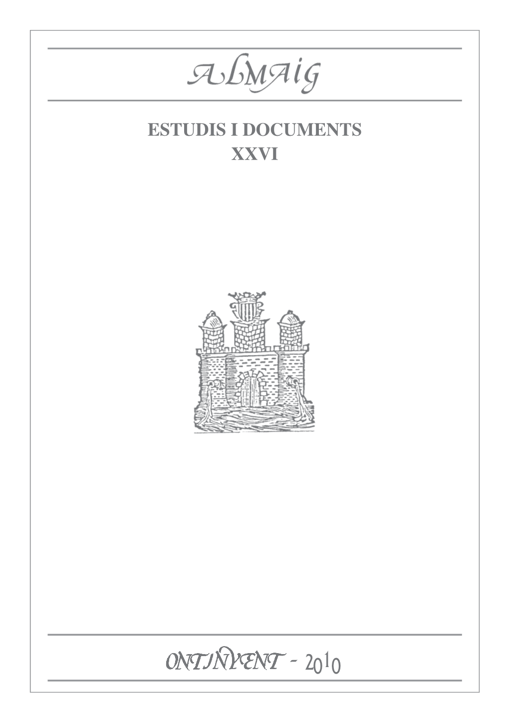 Estudis I Documents Xxvi