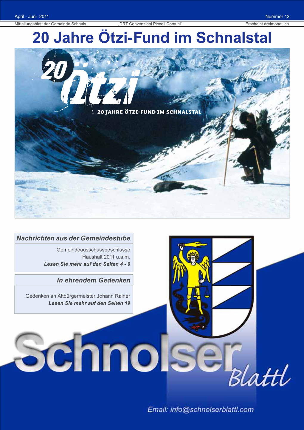 20 Jahre Ötzi-Fund Im Schnalstal