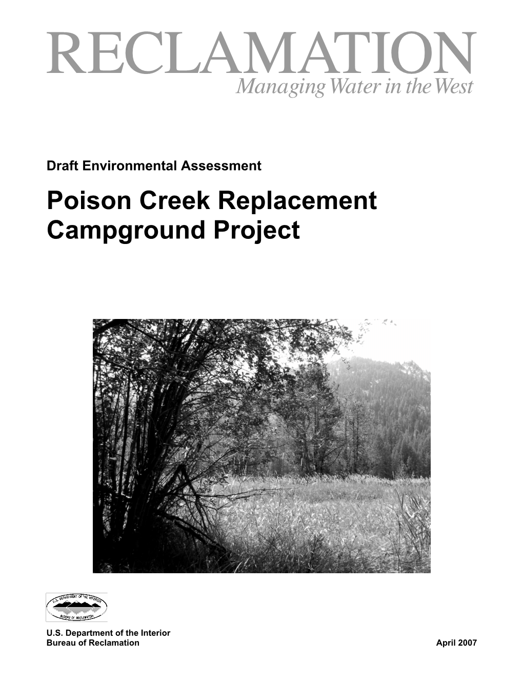 Poison Creek Replacement Campground Project Draft EA