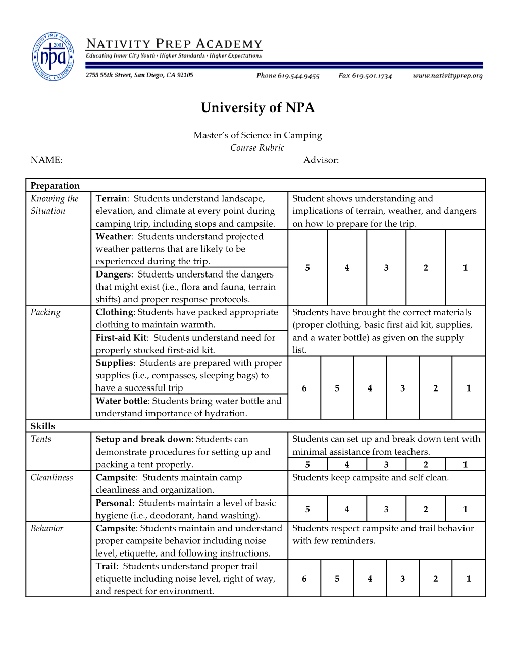 University of NPA