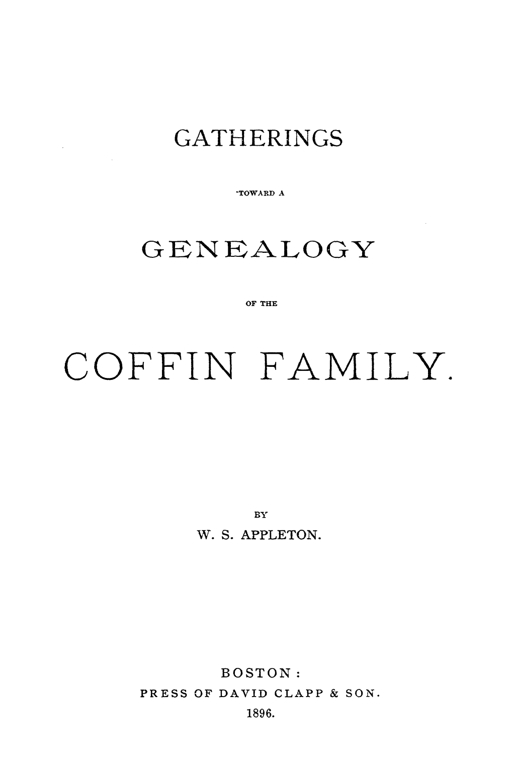 Coffin Family