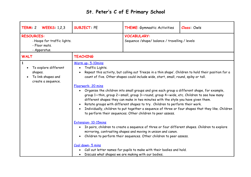 St. Peter S C of E Primary School