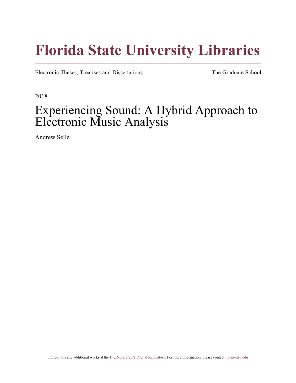 Florida State University Libraries