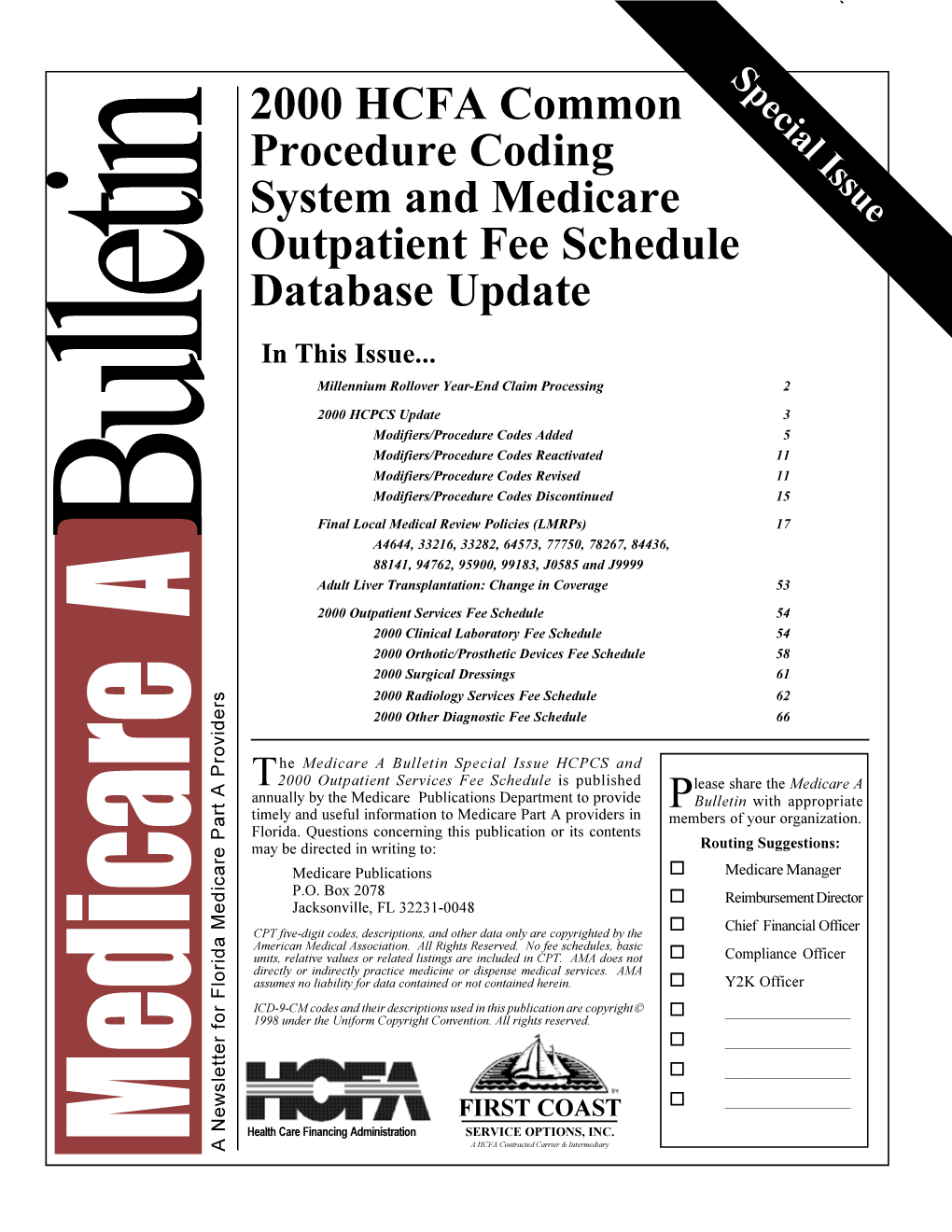 Medicare a 2000 HCPCS Bulletin