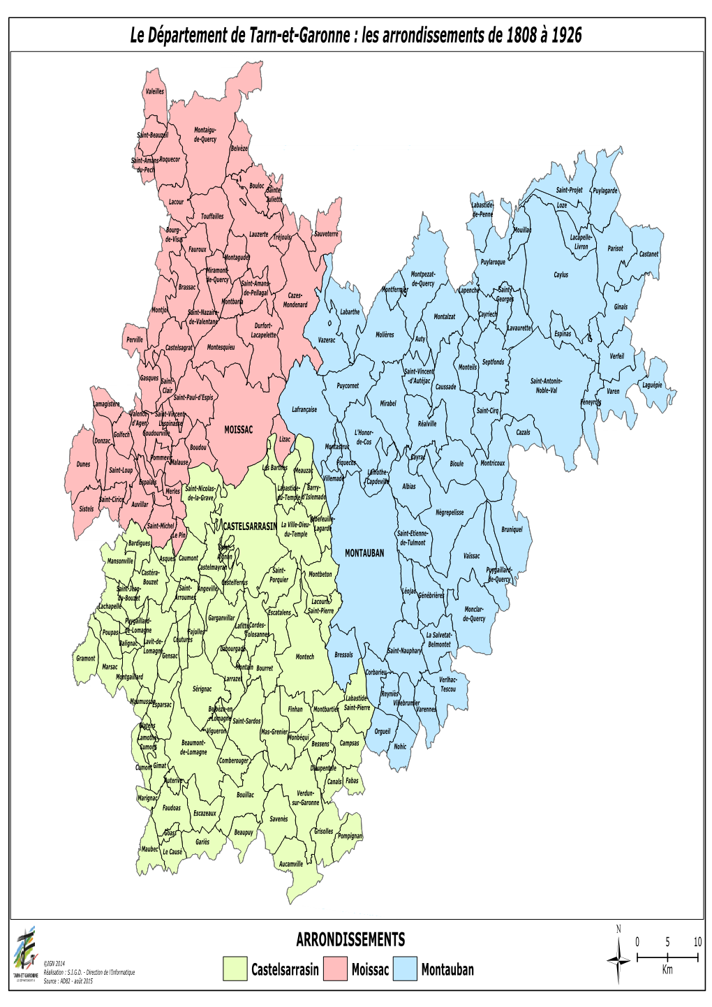 Les Arrondissements De 1808 À 1926