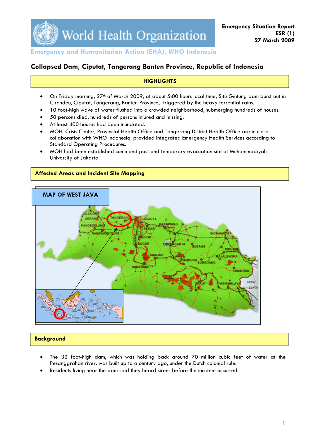 Jogyakarta and Central Java Earthquake