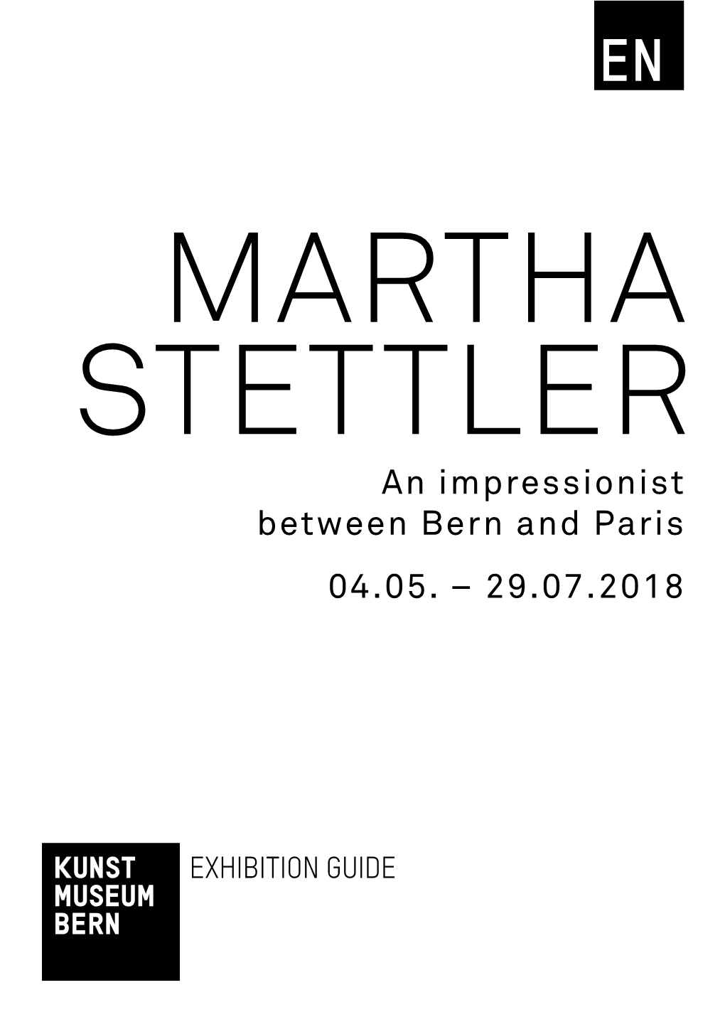 MARTHA STETTLER an Impressionist Between Bern and Paris 04.05
