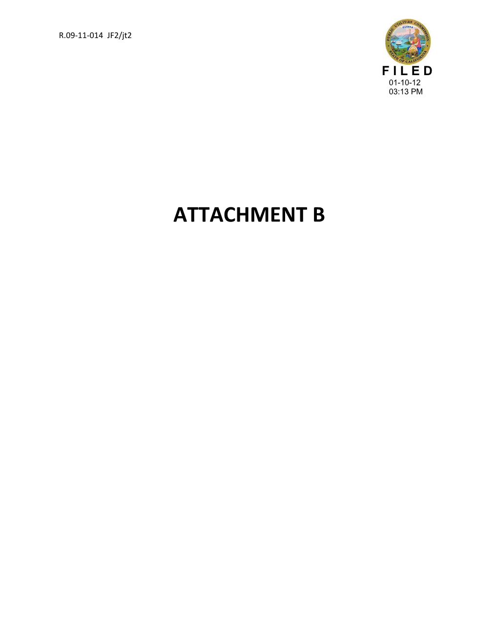 Attachment B