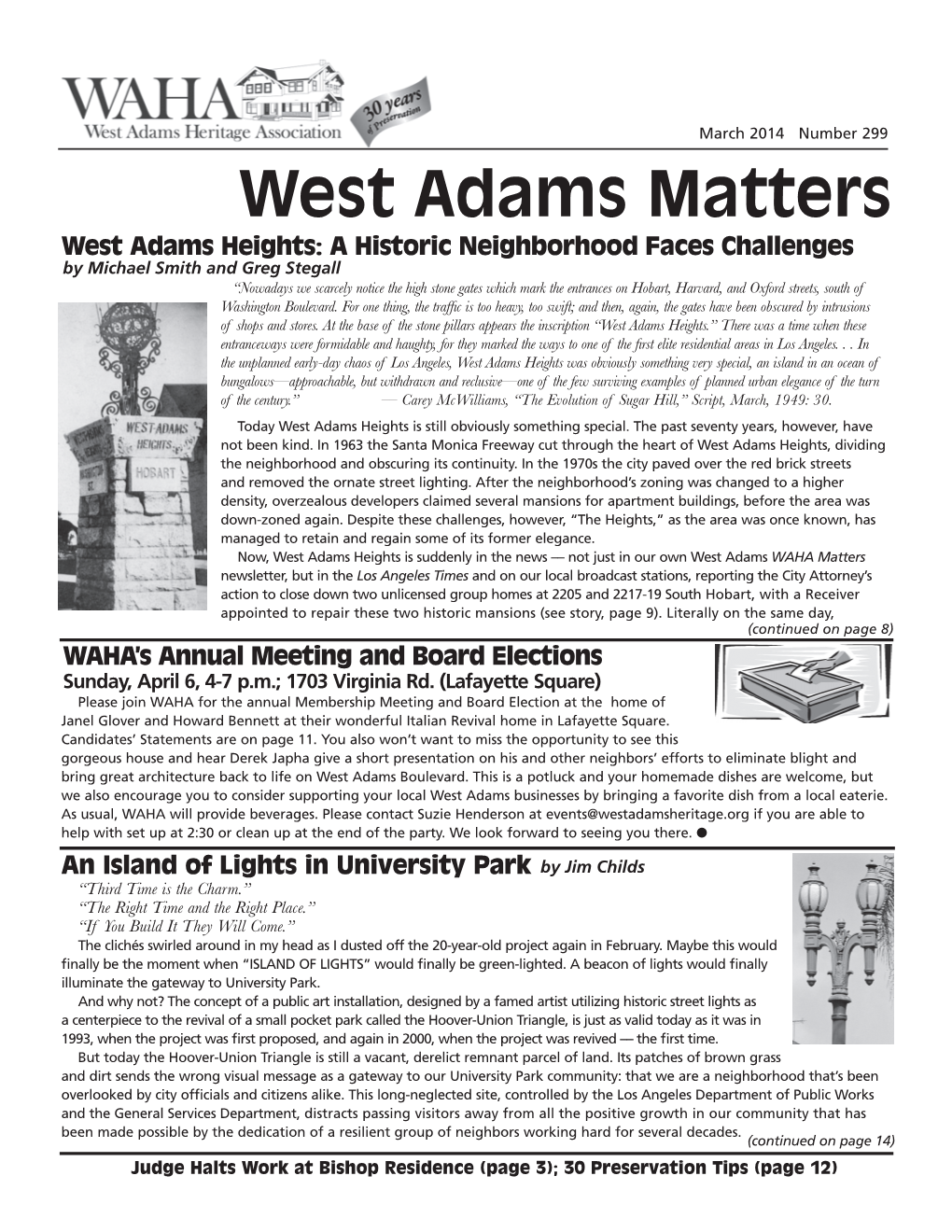 West Adams Matters