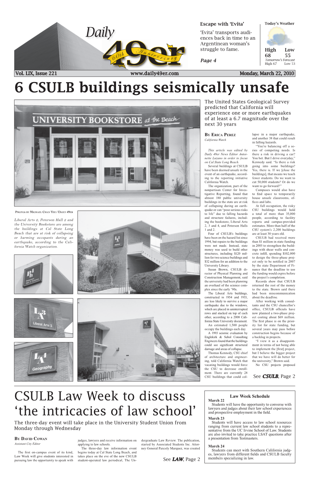 6 CSULB Buildings Seismically Unsafe