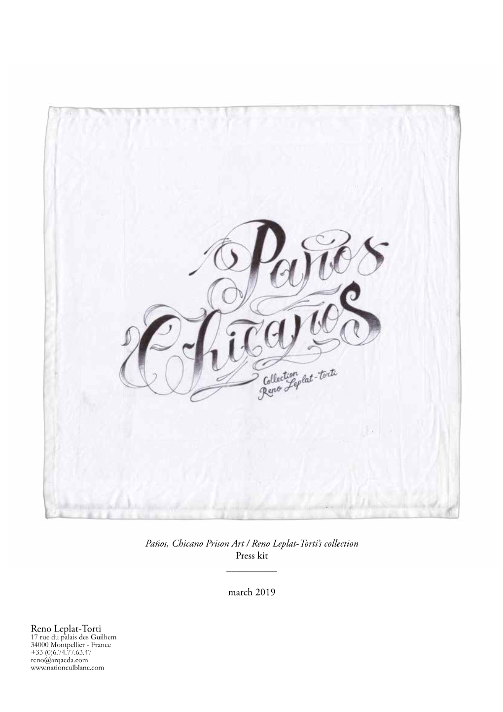 Paños, Chicano Prison Art / Reno Leplat-Torti's Collection Press
